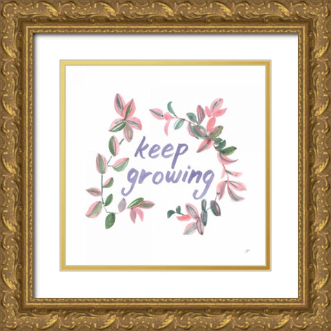 Growing Beauty II Gold Ornate Wood Framed Art Print with Double Matting by Panganiban, Karyn