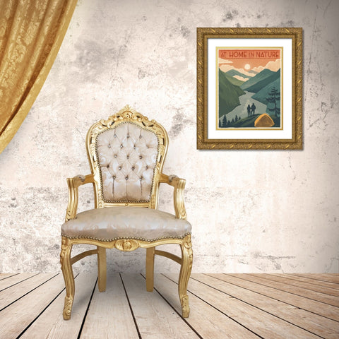 Born to Roam IV Gold Ornate Wood Framed Art Print with Double Matting by Penner, Janelle