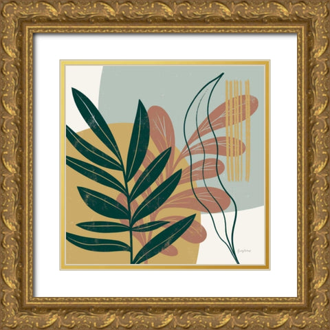 Mid Century Modern I Light Gold Ornate Wood Framed Art Print with Double Matting by Thorns, Becky
