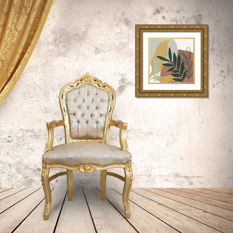 Mid Century Modern II Light Gold Ornate Wood Framed Art Print with Double Matting by Thorns, Becky