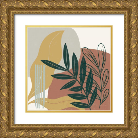 Mid Century Modern II Light Gold Ornate Wood Framed Art Print with Double Matting by Thorns, Becky