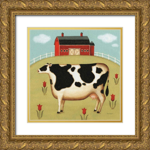 My Home II Gold Ornate Wood Framed Art Print with Double Matting by Audit, Lisa