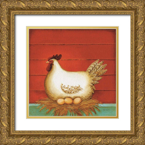 My Home III Gold Ornate Wood Framed Art Print with Double Matting by Audit, Lisa