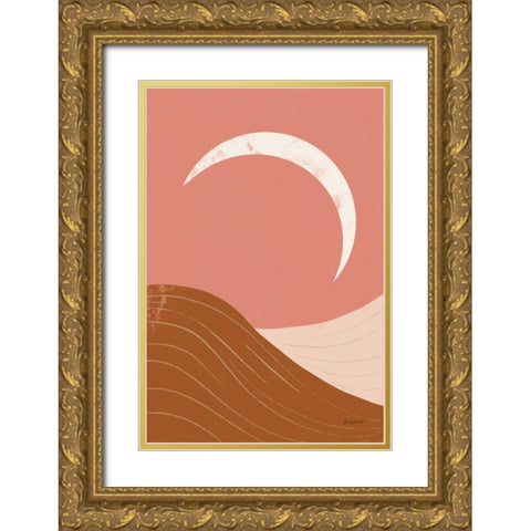 Desert Sunrise II Gold Ornate Wood Framed Art Print with Double Matting by Paschke, Chris