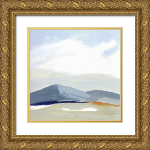 This Land II Gold Ornate Wood Framed Art Print with Double Matting by Munger, Pamela