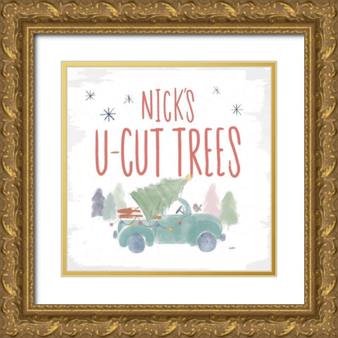 Woodland Wonders V Gold Ornate Wood Framed Art Print with Double Matting by York, Leah