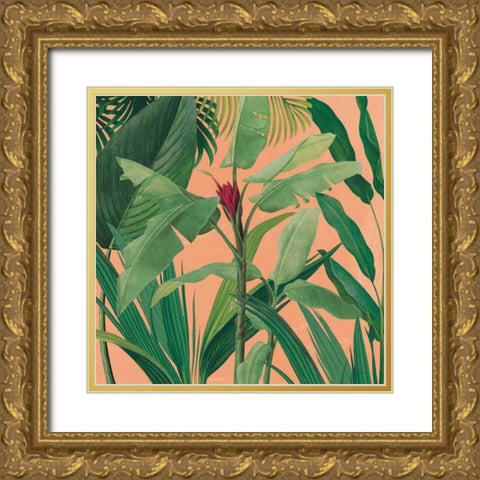 Dramatic Tropical I Boho Gold Ornate Wood Framed Art Print with Double Matting by Schlabach, Sue