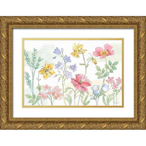 Peaceful Petals VI Gold Ornate Wood Framed Art Print with Double Matting by Grove, Beth
