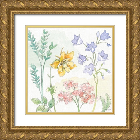 Peaceful Petals VII Gold Ornate Wood Framed Art Print with Double Matting by Grove, Beth