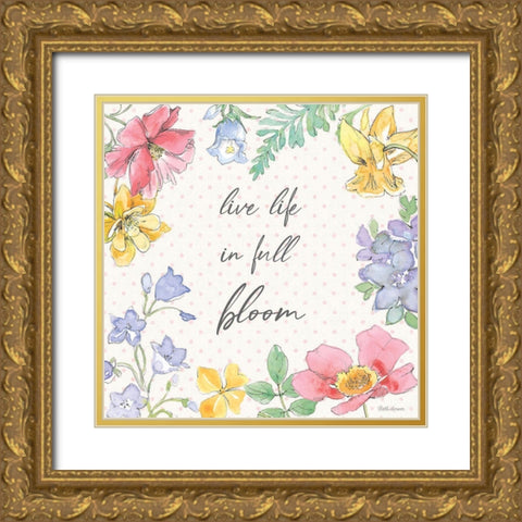 Peaceful Petals X Gold Ornate Wood Framed Art Print with Double Matting by Grove, Beth