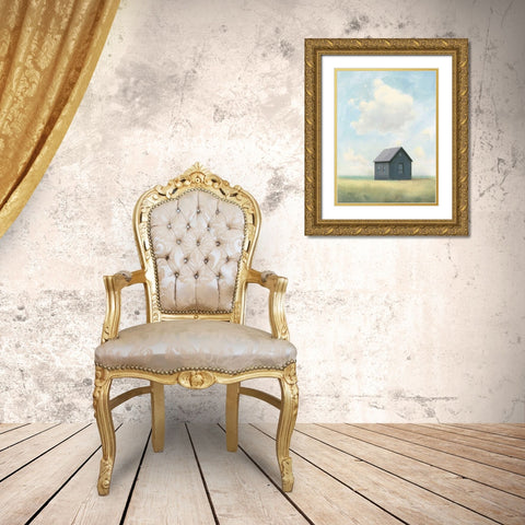 Lonely Landscape III Gold Ornate Wood Framed Art Print with Double Matting by Wiens, James