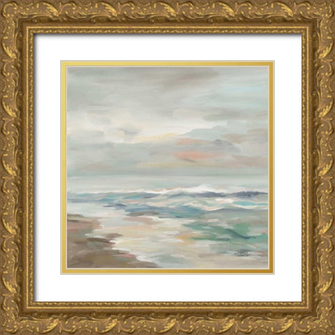 Pastel Tide Gold Ornate Wood Framed Art Print with Double Matting by Vassileva, Silvia