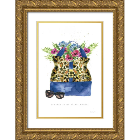 On the Wild Side I Gold Ornate Wood Framed Art Print with Double Matting by Charro, Mercedes Lopez