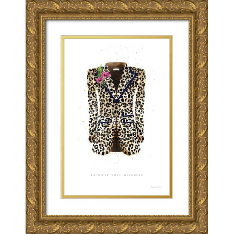 On the Wild Side II Gold Ornate Wood Framed Art Print with Double Matting by Charro, Mercedes Lopez