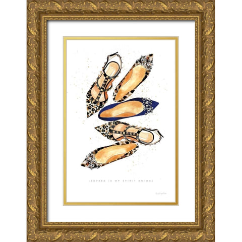 On the Wild Side III Gold Ornate Wood Framed Art Print with Double Matting by Charro, Mercedes Lopez