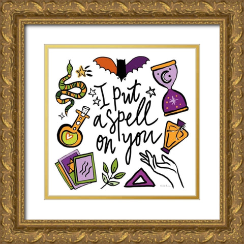 Spell Bound II Gold Ornate Wood Framed Art Print with Double Matting by Zaman, Farida