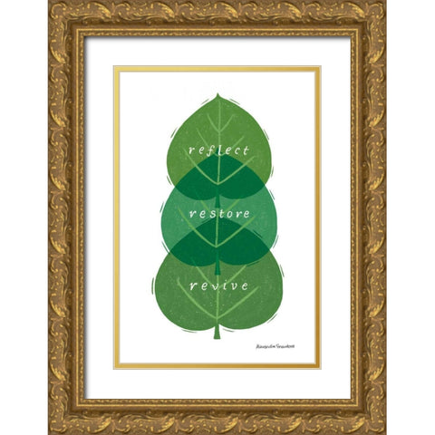 Nature Sanctuary V Gold Ornate Wood Framed Art Print with Double Matting by Snowdon, Alexandra