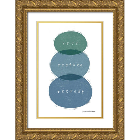 Nature Sanctuary VI Gold Ornate Wood Framed Art Print with Double Matting by Snowdon, Alexandra