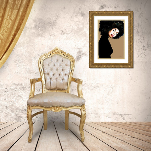 Soul Gold Ornate Wood Framed Art Print with Double Matting by Charro, Mercedes Lopez