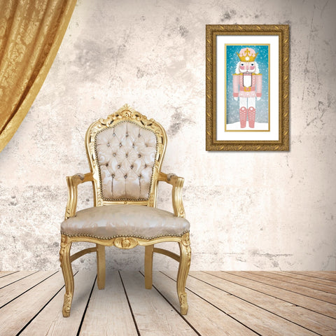 Nutcracker III Blush Gold Ornate Wood Framed Art Print with Double Matting by Fowler, Ryan
