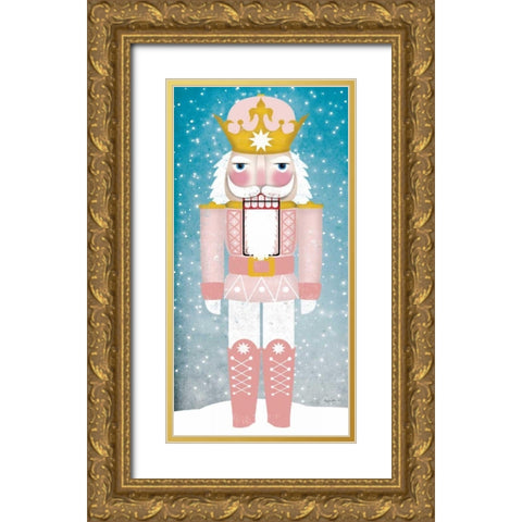 Nutcracker III Blush Gold Ornate Wood Framed Art Print with Double Matting by Fowler, Ryan