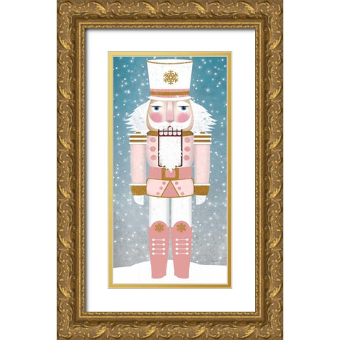 Nutcracker IV Blush Gold Ornate Wood Framed Art Print with Double Matting by Fowler, Ryan