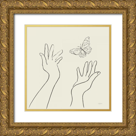 Feeling Free Gold Ornate Wood Framed Art Print with Double Matting by Schlabach, Sue