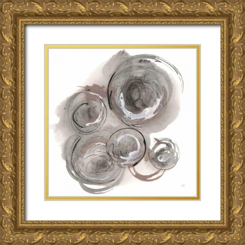 In the Circle II Gold Ornate Wood Framed Art Print with Double Matting by Paschke, Chris