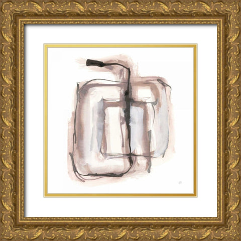 Lost in Squares II Gold Ornate Wood Framed Art Print with Double Matting by Paschke, Chris