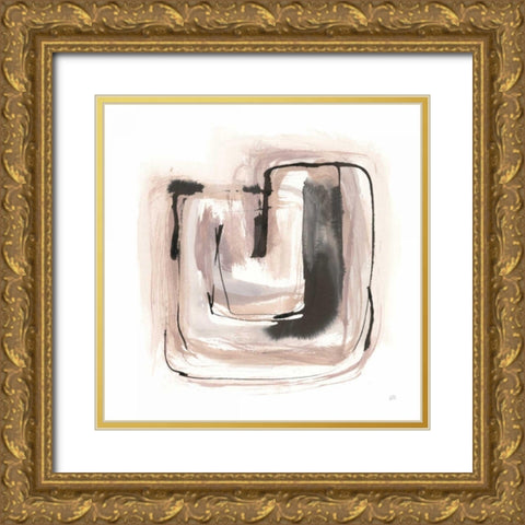 Lost in Squares IV Gold Ornate Wood Framed Art Print with Double Matting by Paschke, Chris