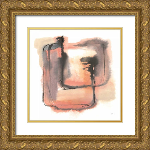 Life Squared I Gold Ornate Wood Framed Art Print with Double Matting by Paschke, Chris