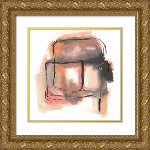 Life Squared II Gold Ornate Wood Framed Art Print with Double Matting by Paschke, Chris