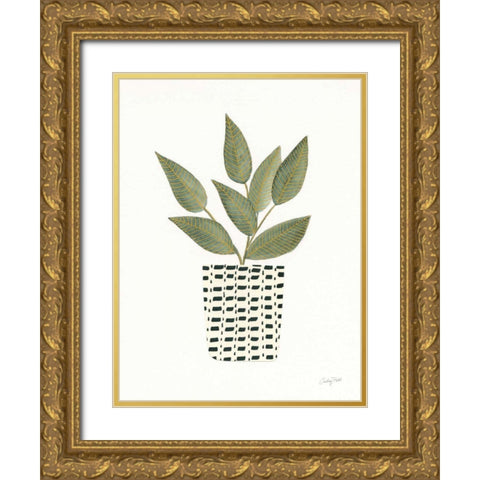 Herb Garden III Gold Ornate Wood Framed Art Print with Double Matting by Prahl, Courtney