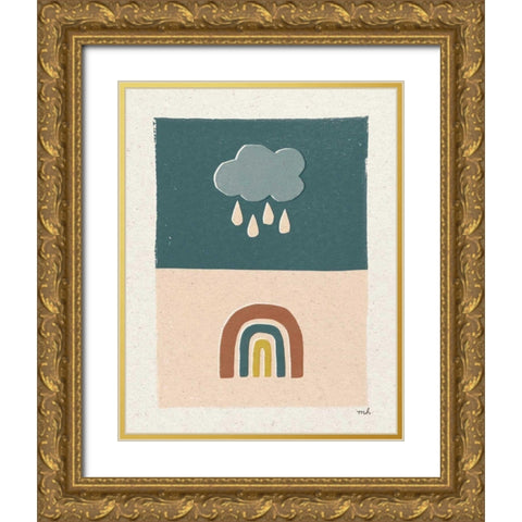 New Day II Gold Ornate Wood Framed Art Print with Double Matting by Hershey, Moira