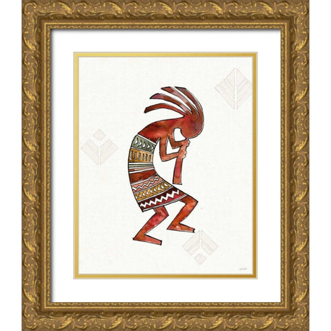 Southwest Flair II Gold Ornate Wood Framed Art Print with Double Matting by Tavoletti, Anne