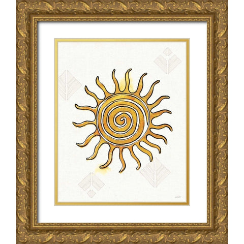 Southwest Flair V Gold Ornate Wood Framed Art Print with Double Matting by Tavoletti, Anne