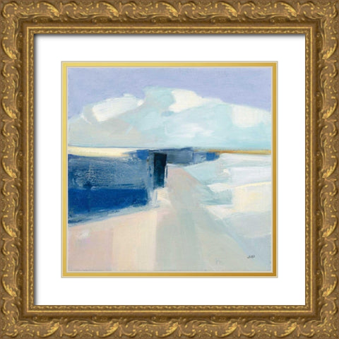 Sand and Sky Gold Ornate Wood Framed Art Print with Double Matting by Purinton, Julia