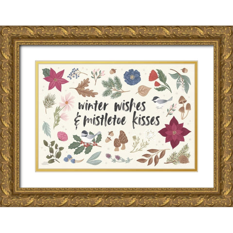 Winter Spirit I Gold Ornate Wood Framed Art Print with Double Matting by Marshall, Laura