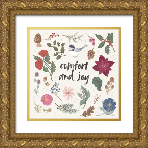 Winter Spirit II Gold Ornate Wood Framed Art Print with Double Matting by Marshall, Laura