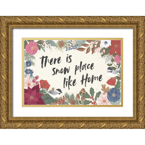 Winter Spirit IV Gold Ornate Wood Framed Art Print with Double Matting by Marshall, Laura