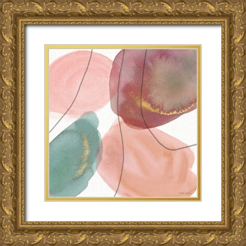 Petal Passion XII Gold Ornate Wood Framed Art Print with Double Matting by Grove, Beth