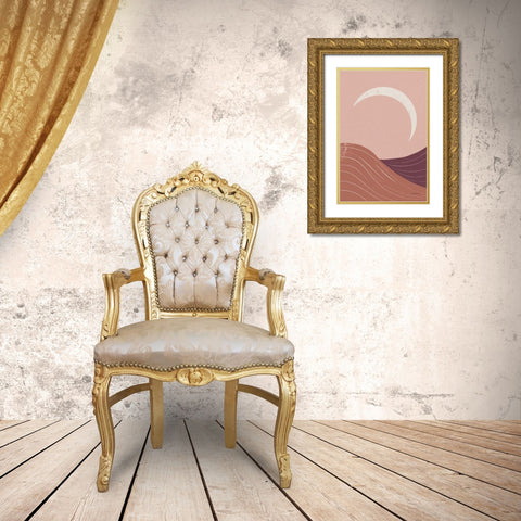 Eventide Desert Sunrise II Gold Ornate Wood Framed Art Print with Double Matting by Thorns, Becky