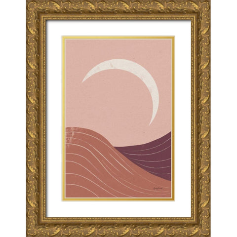 Eventide Desert Sunrise II Gold Ornate Wood Framed Art Print with Double Matting by Thorns, Becky