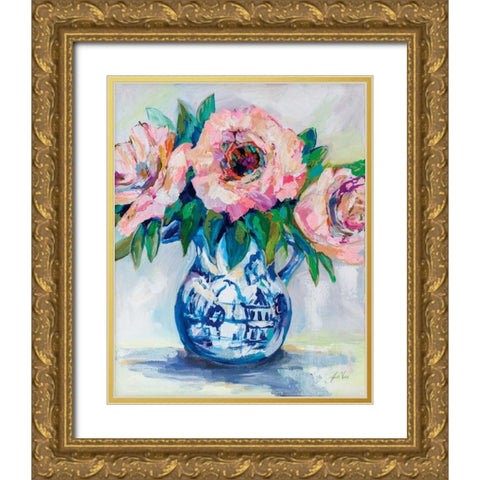 Sophisticated Gold Ornate Wood Framed Art Print with Double Matting by Vertentes, Jeanette