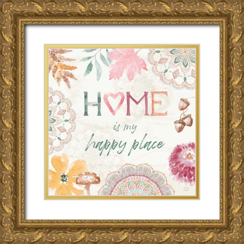 Harvest Touch VIII Gold Ornate Wood Framed Art Print with Double Matting by June, Dina