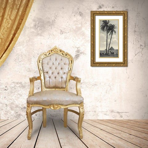 Cairo IV Crop Gold Ornate Wood Framed Art Print with Double Matting by Wild Apple Portfolio