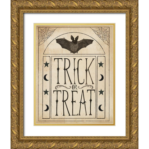 Hocus Pocus IV Stars Gold Ornate Wood Framed Art Print with Double Matting by Miller, Sara Zieve