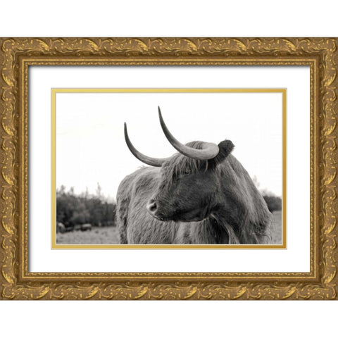 On the Ranch I No Tag Gold Ornate Wood Framed Art Print with Double Matting by Eichman, Andre