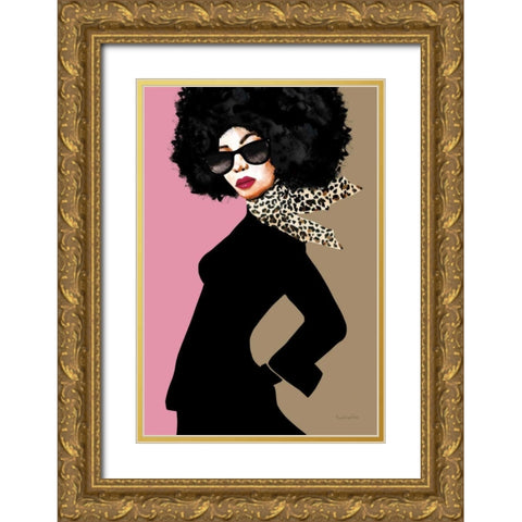 Good Attitude II Gold Ornate Wood Framed Art Print with Double Matting by Charro, Mercedes Lopez