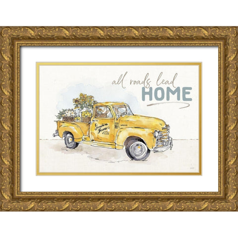 Farmhouse Flea Market I Gold Ornate Wood Framed Art Print with Double Matting by Tavoletti, Anne